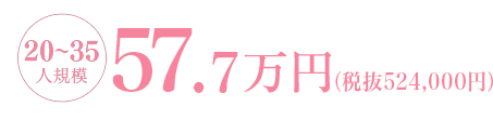 20-35人規模だと52.4万円